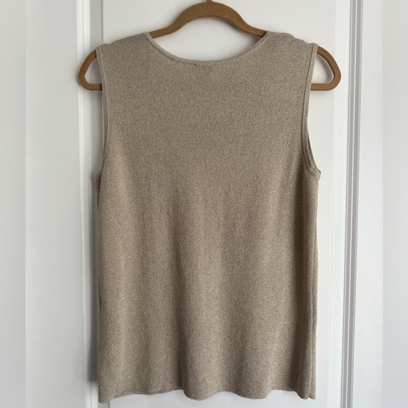 NWT Chico’s Metallic Knit Tank & Open Front Cardigan Holiday Party Sweater Set M - Picture 7 of 12